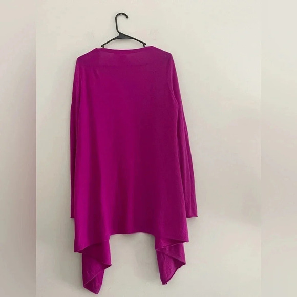 Tory Burch cashmere draped waterfall cardigan quiet luxury chic workwear preppy - Picture 3 of 10